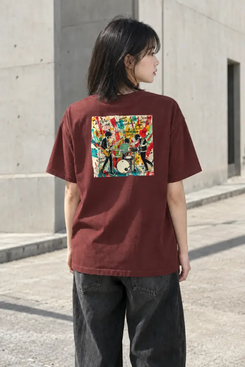 “Band In Color” Heavyweight Unisex Crewneck T-shirt | Gildan 5000