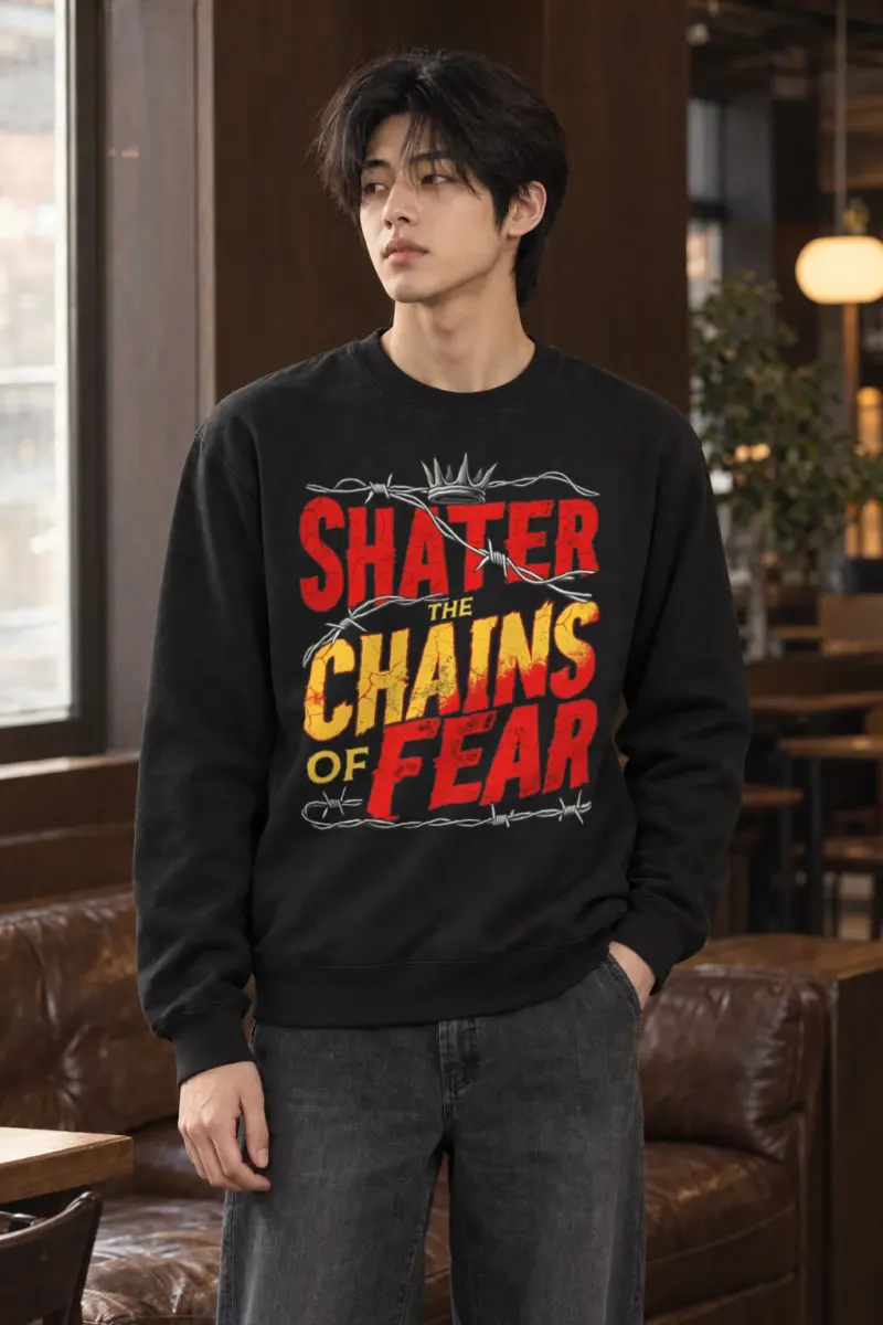 "Barbed Wire Crown" Heavy Blend Unisex Crewneck Sweatshirt | Gildan 18000