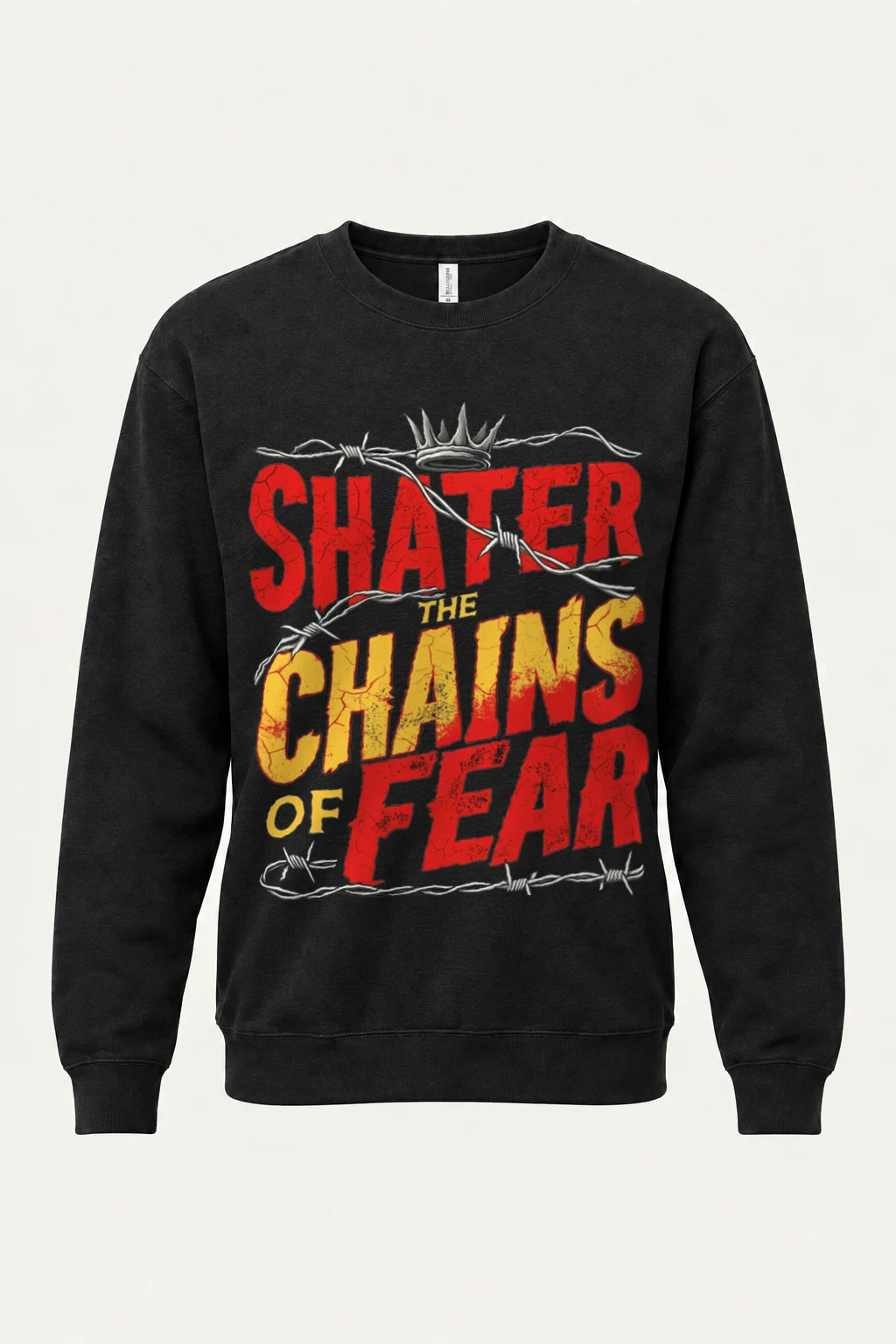 "Barbed Wire Crown" Heavy Blend Unisex Crewneck Sweatshirt