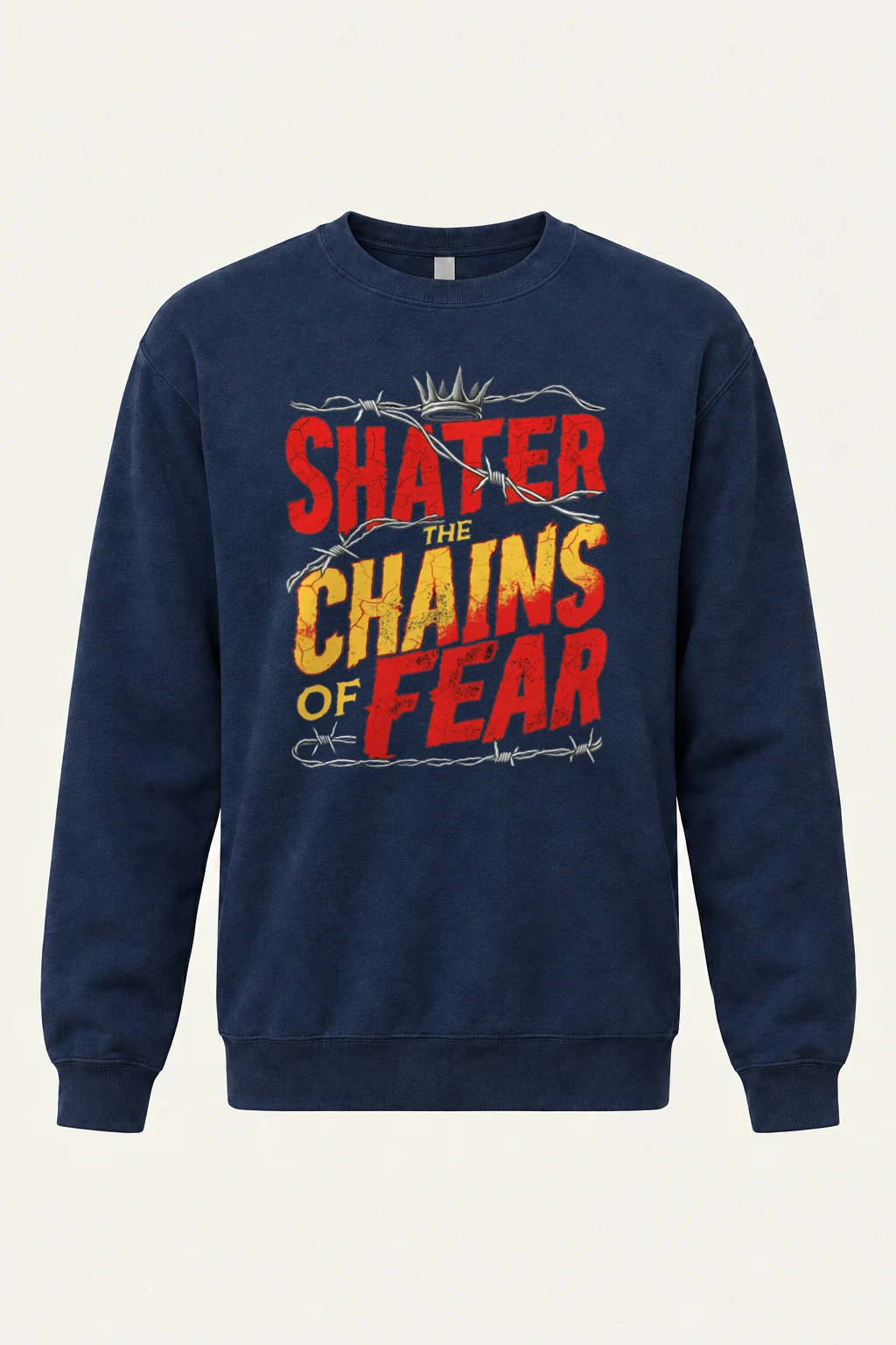 "Barbed Wire Crown" Heavy Blend Unisex Crewneck Sweatshirt