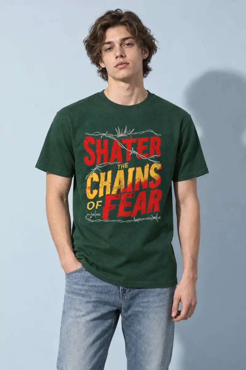 "Barbed Wire Crown" Heavyweight Unisex Crewneck T-shirt