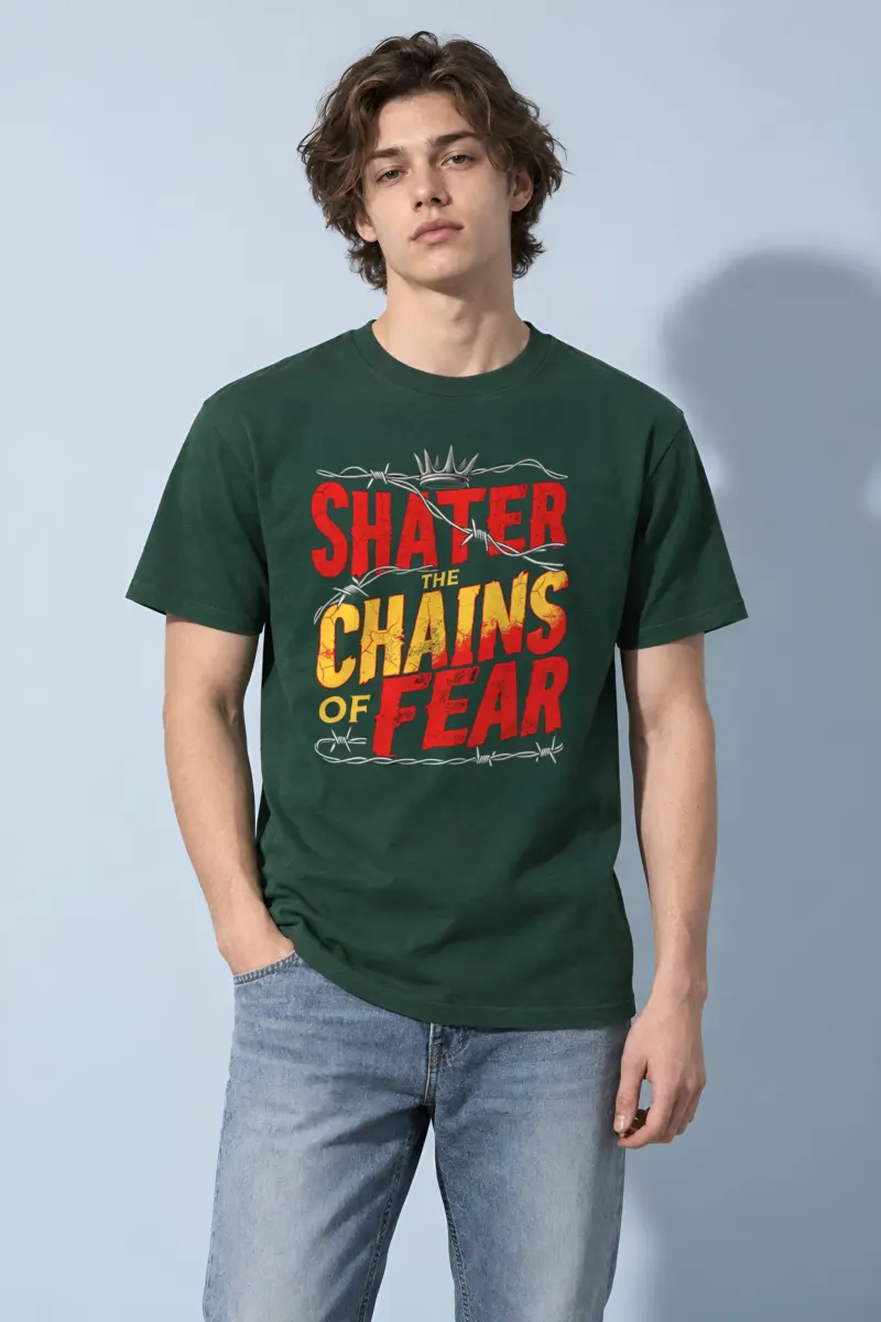 "Barbed Wire Crown" Heavyweight Unisex Crewneck T-shirt