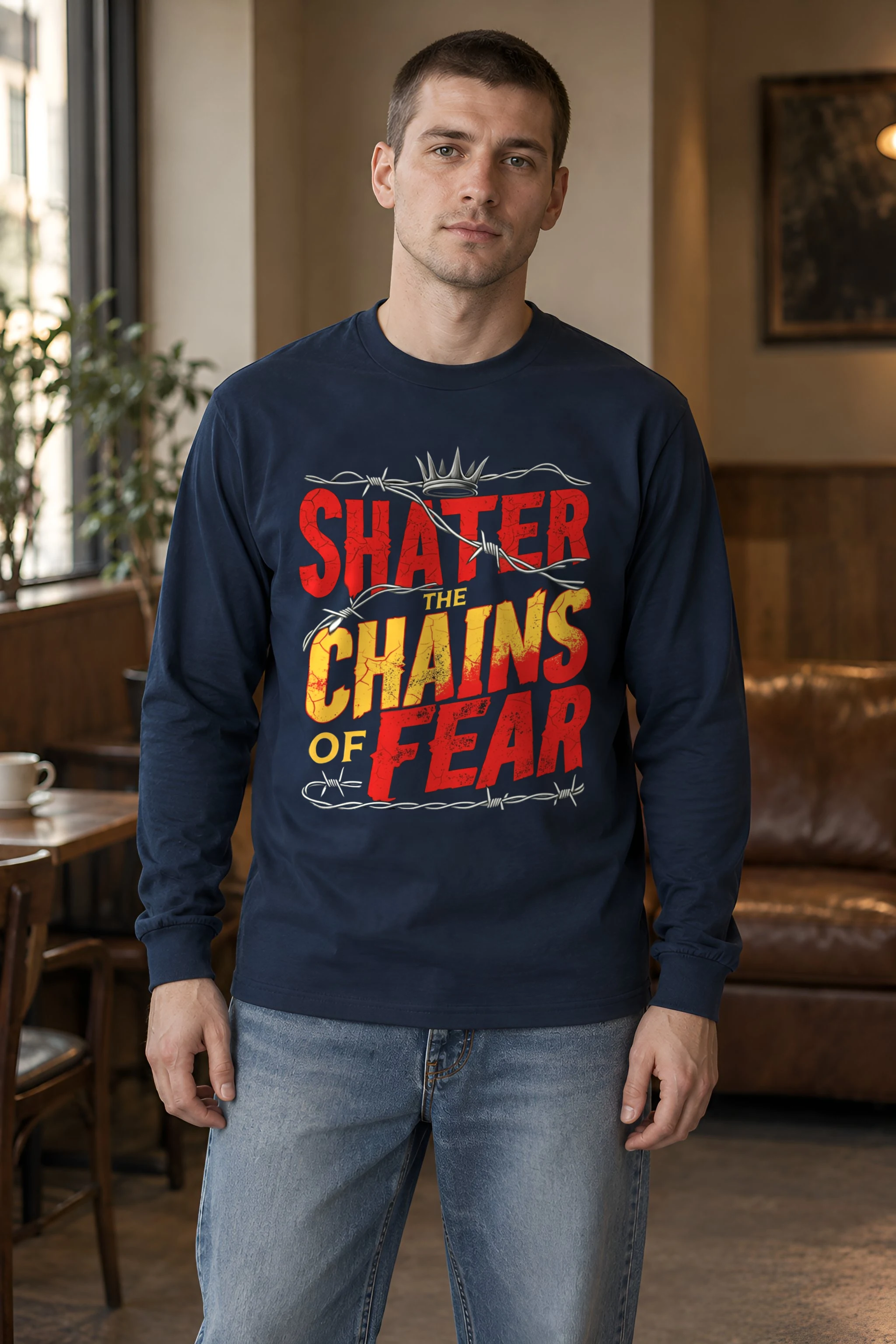 "Barbed Wire Crown" Unisex Longsleeve T-shirt