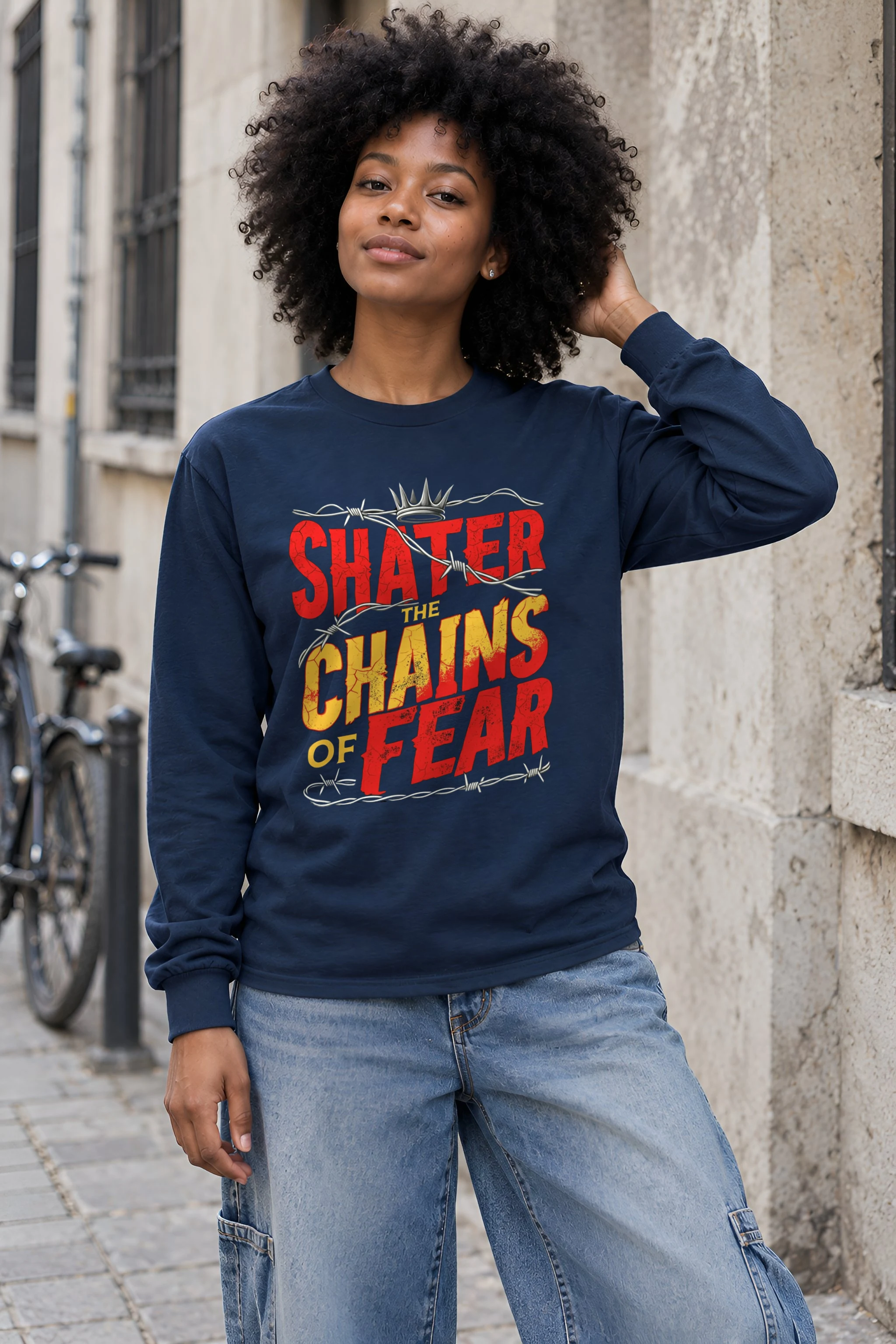 "Barbed Wire Crown" Unisex Longsleeve T-shirt