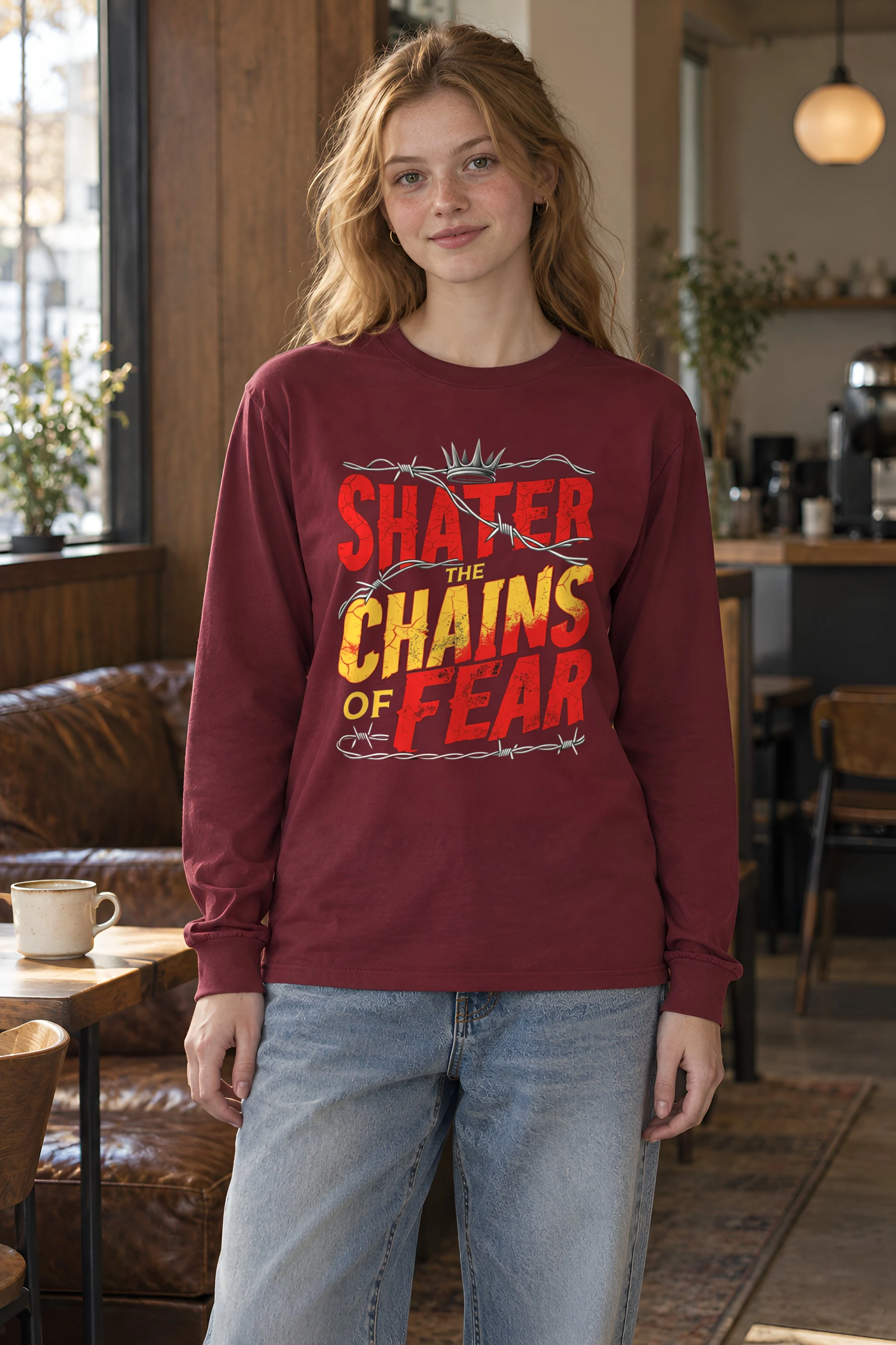 "Barbed Wire Crown" Unisex Longsleeve T-shirt