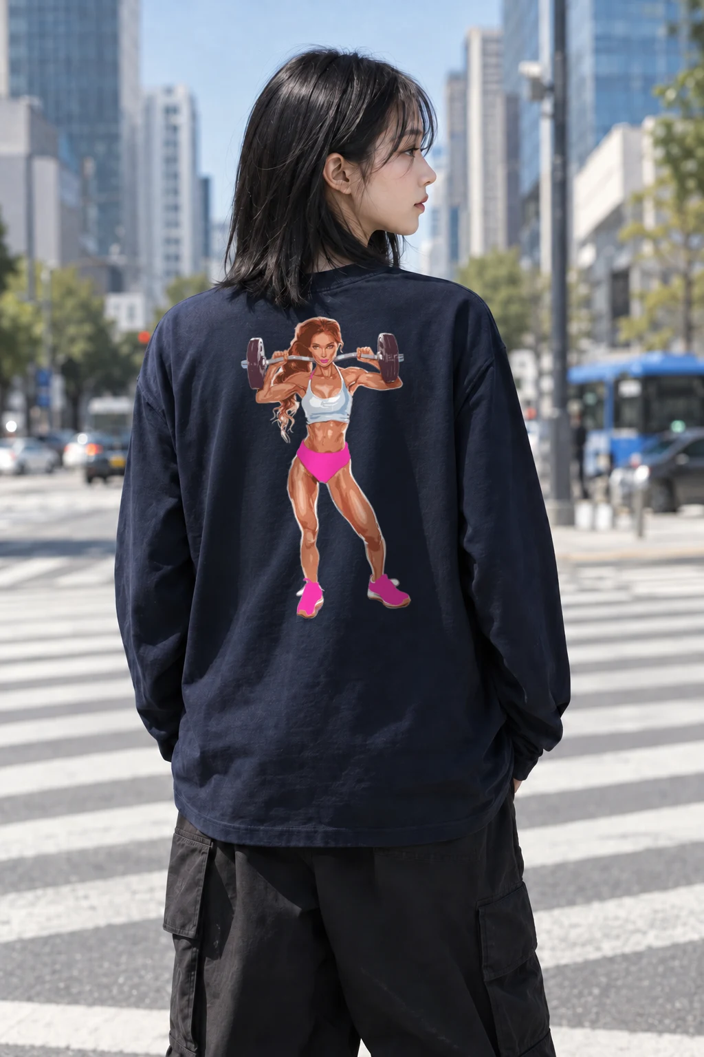 "Barbell Barbie" Unisex Longsleeve T-shirt | Gildan 2400