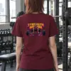 "Barbell Lifting Woman" Heavyweight Unisex Crewneck T-shirt