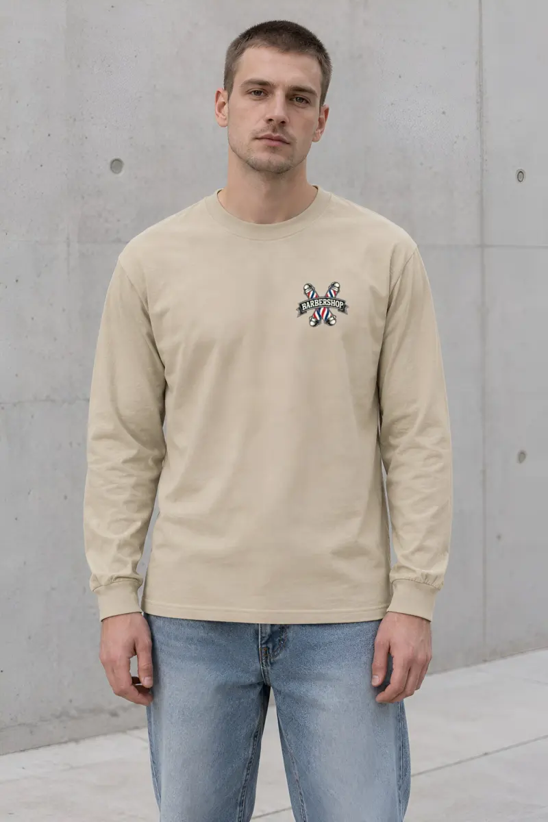 "Barbershop Chair" Unisex Longsleeve T-shirt
