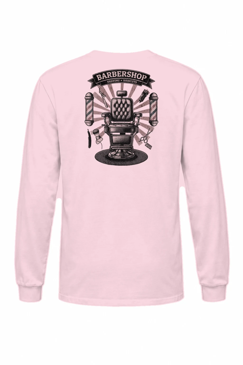 "Barbershop Chair" Unisex Longsleeve T-shirt | Gildan 2400