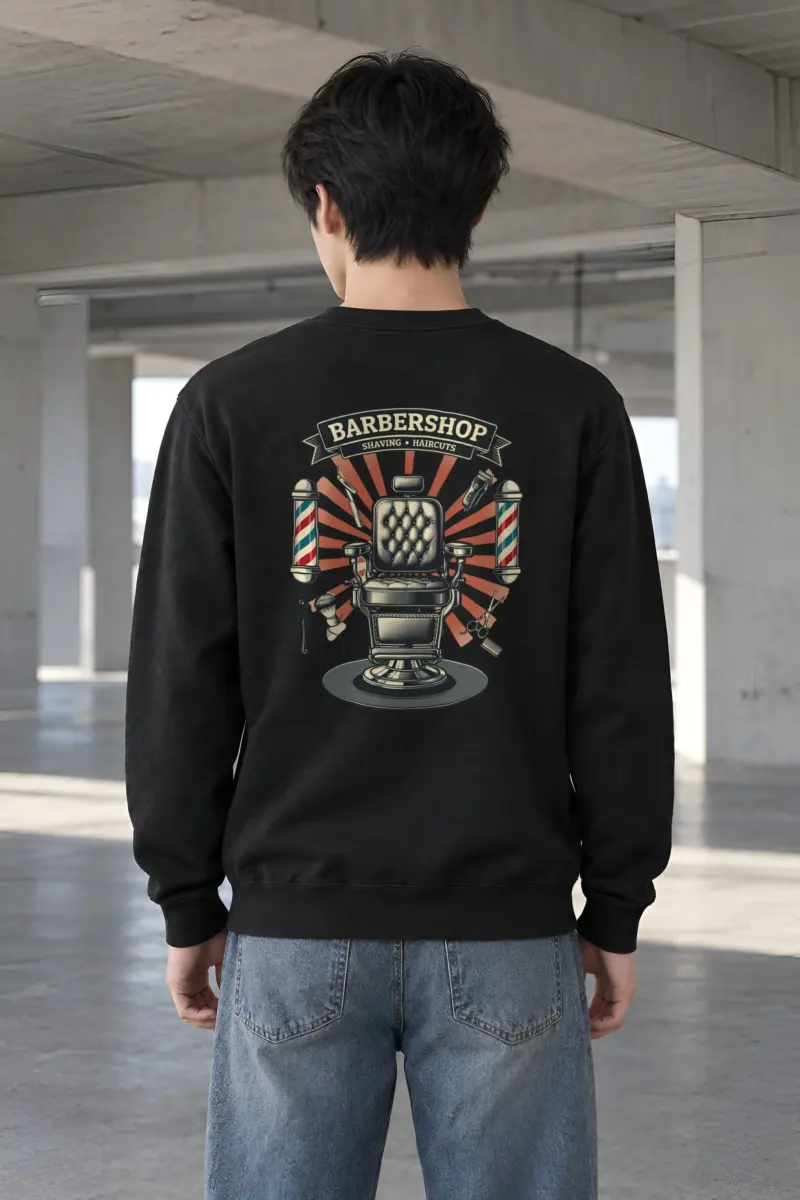 "Barbershop Classics" Heavy Blend Unisex Crewneck Sweatshirt
