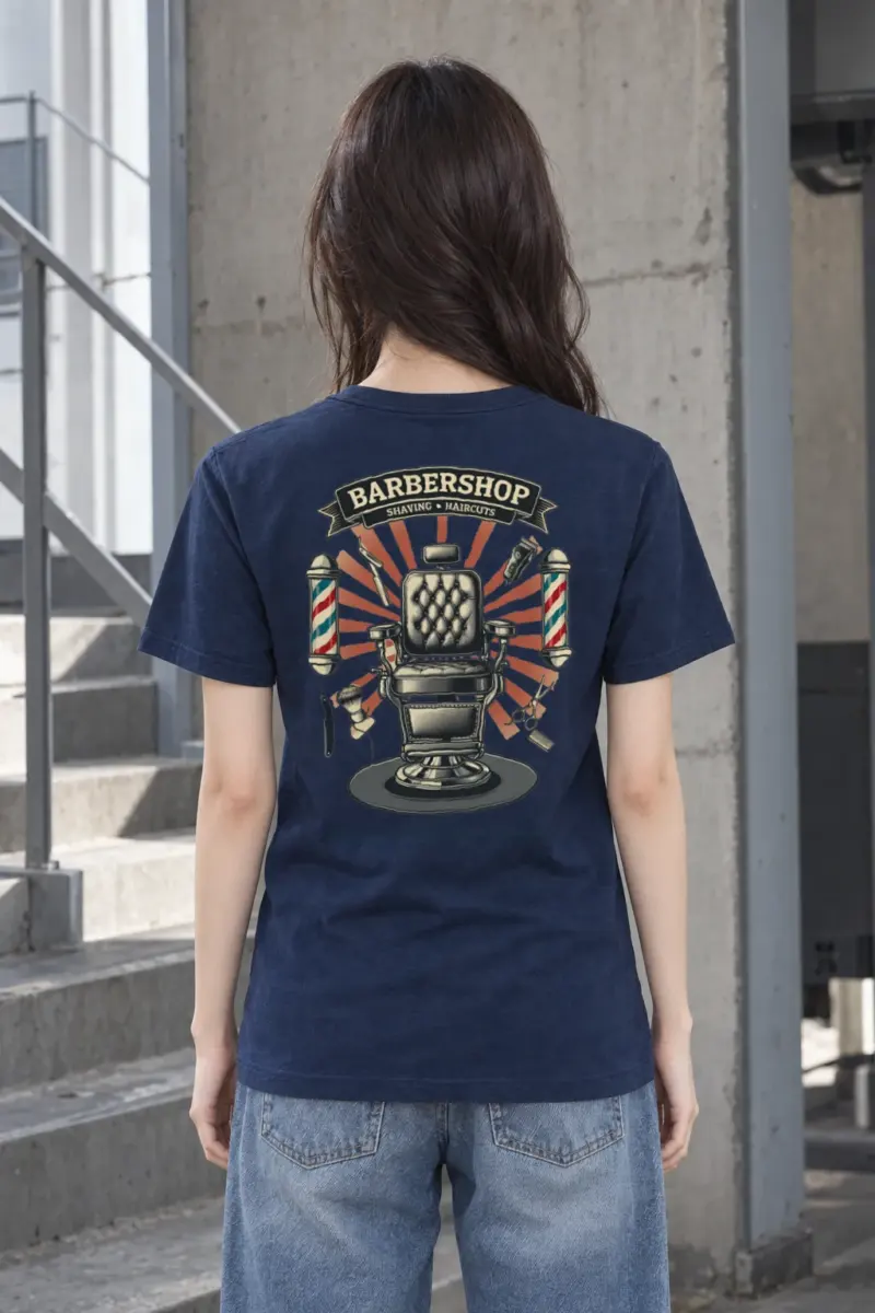 "Barbershop Heritage" Heavyweight Unisex Crewneck T-shirt | Gildan 5000