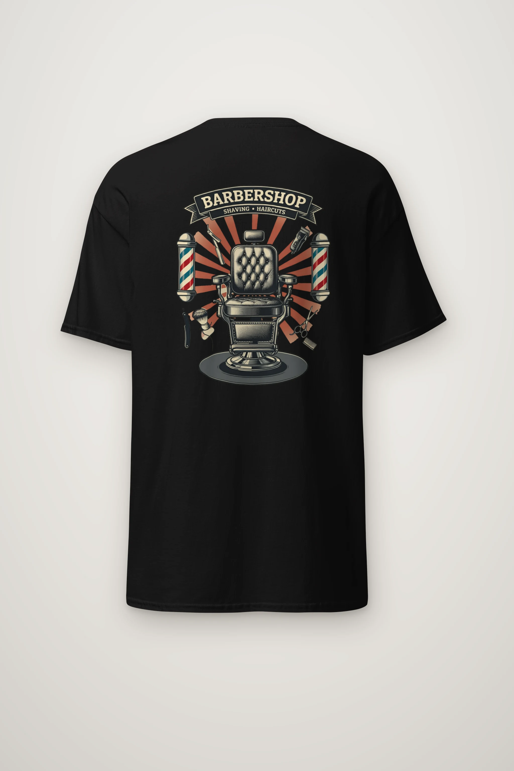 "Barbershop Heritage" Heavyweight Unisex Crewneck T-shirt