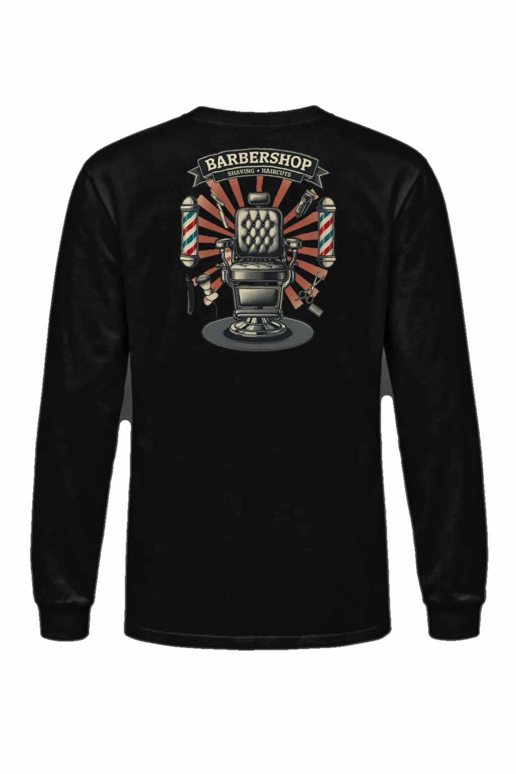 "Barbershop Shaving Club" Unisex Longsleeve T-shirt | Gildan 2400