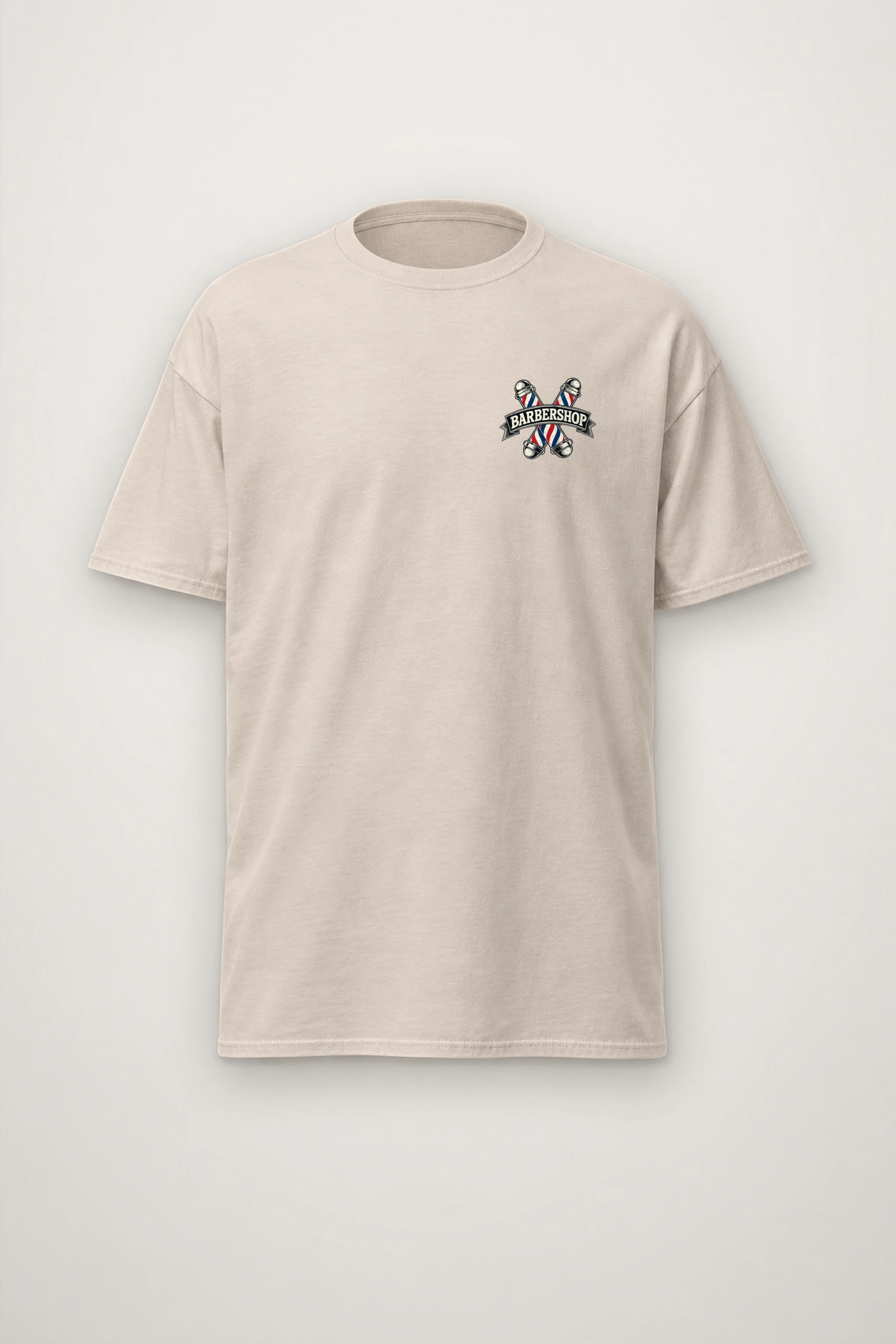 "Barbershop Shaving" Heavyweight Unisex Crewneck T-shirt