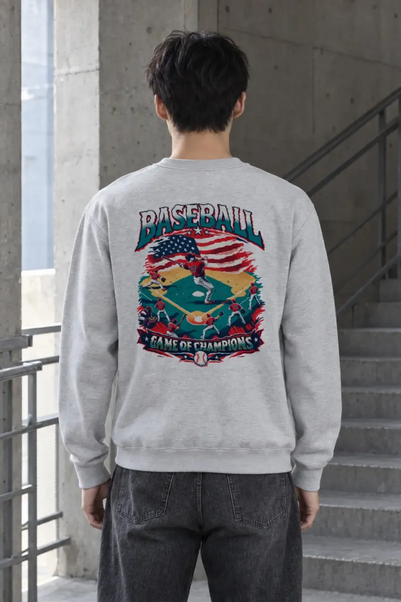 "Baseball Game Of Champions" Heavy Blend Unisex Crewneck Sweatshirt | Gildan 18000