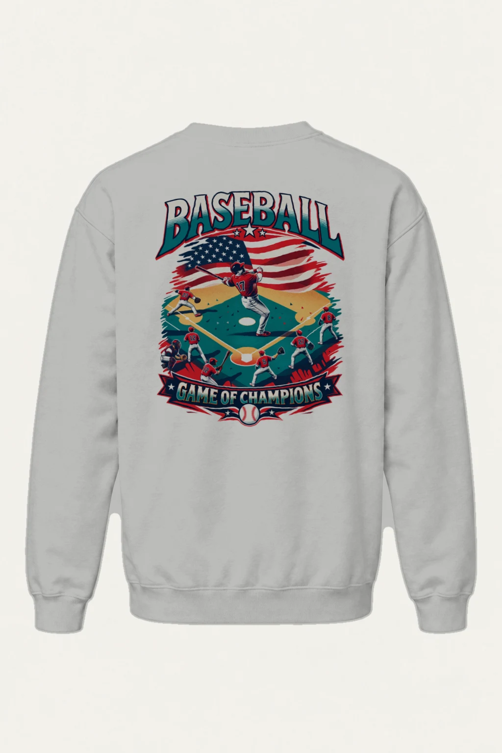 "Baseball Game Of Champions" Heavy Blend Unisex Crewneck Sweatshirt | Gildan 18000