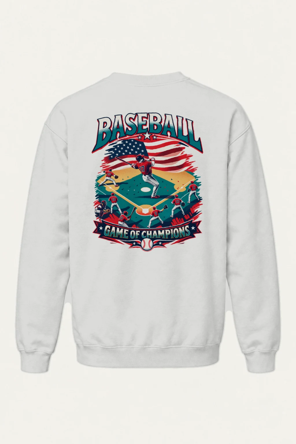 "Baseball Game Of Champions" Heavy Blend Unisex Crewneck Sweatshirt | Gildan 18000