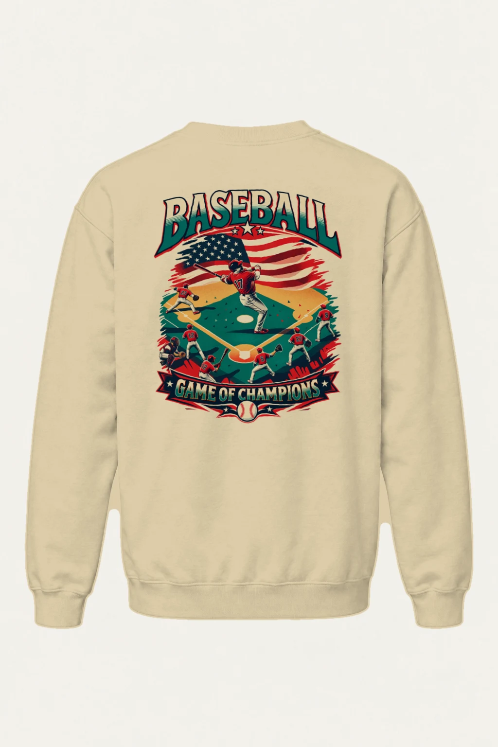 "Baseball Game Of Champions" Heavy Blend Unisex Crewneck Sweatshirt | Gildan 18000