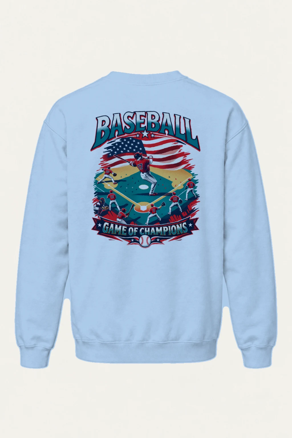 "Baseball Game Of Champions" Heavy Blend Unisex Crewneck Sweatshirt | Gildan 18000