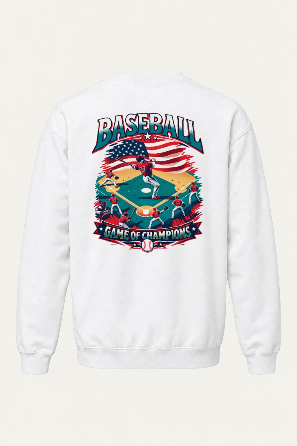 "Baseball Game Of Champions" Heavy Blend Unisex Crewneck Sweatshirt | Gildan 18000