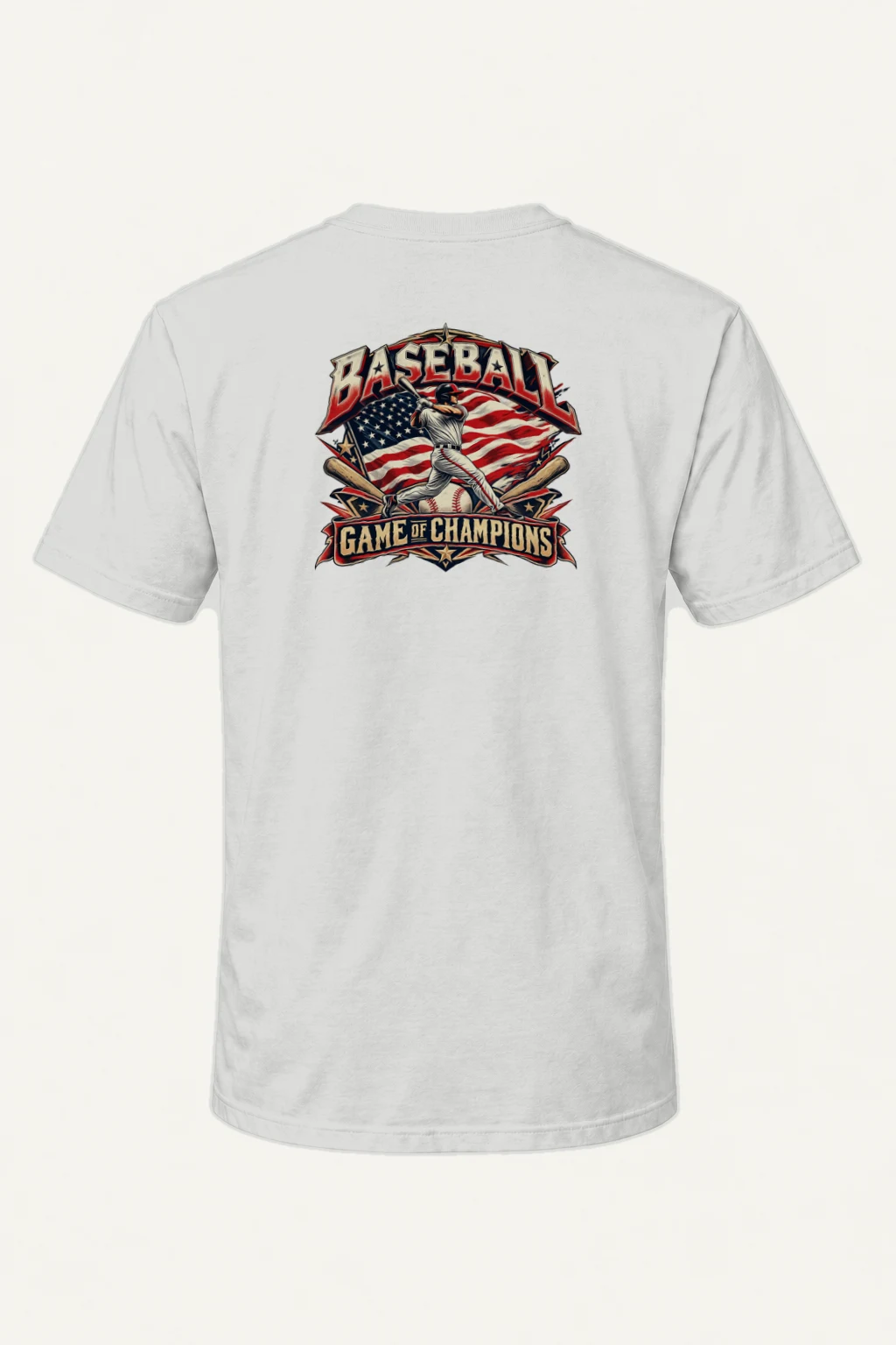 "Baseball Game Of Champions" Heavyweight Unisex Crewneck T-shirt | Gildan 5000