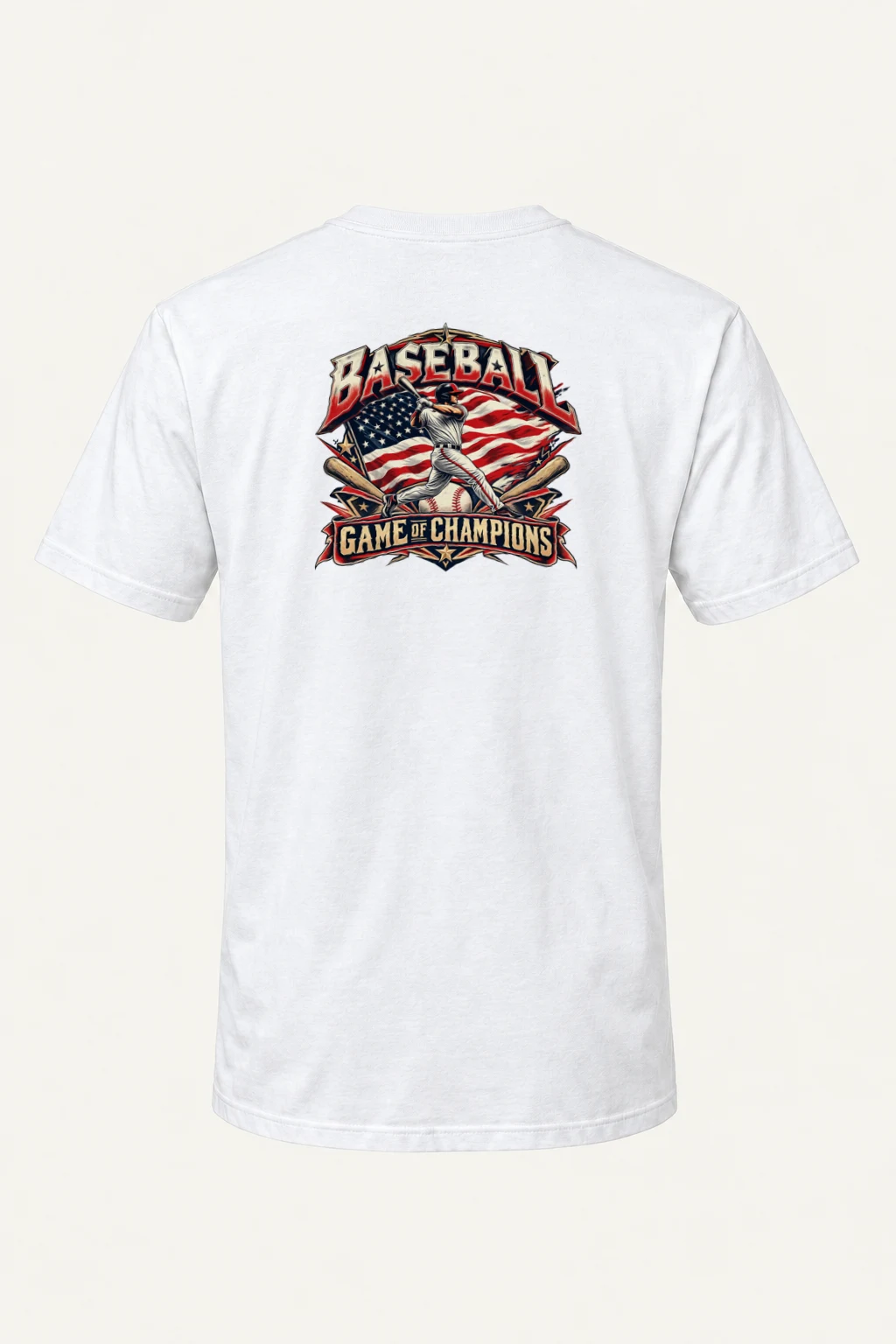 "Baseball Game Of Champions" Heavyweight Unisex Crewneck T-shirt | Gildan 5000