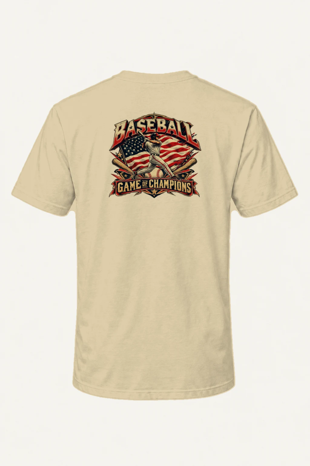 "Baseball Game Of Champions" Heavyweight Unisex Crewneck T-shirt | Gildan 5000