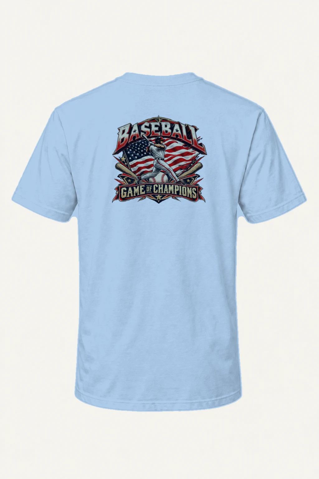 "Baseball Game Of Champions" Heavyweight Unisex Crewneck T-shirt | Gildan 5000