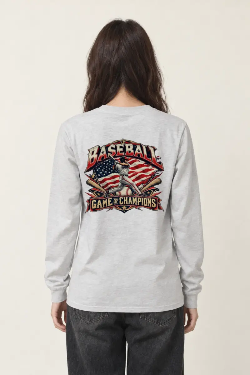 "Baseball Game Of Champions" Unisex Longsleeve T-shirt | Gildan 2400