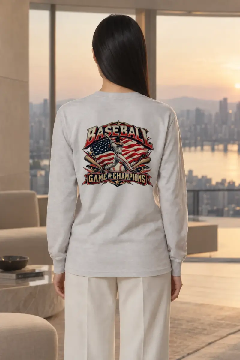 "Baseball Game Of Champions" Unisex Longsleeve T-shirt | Gildan 2400