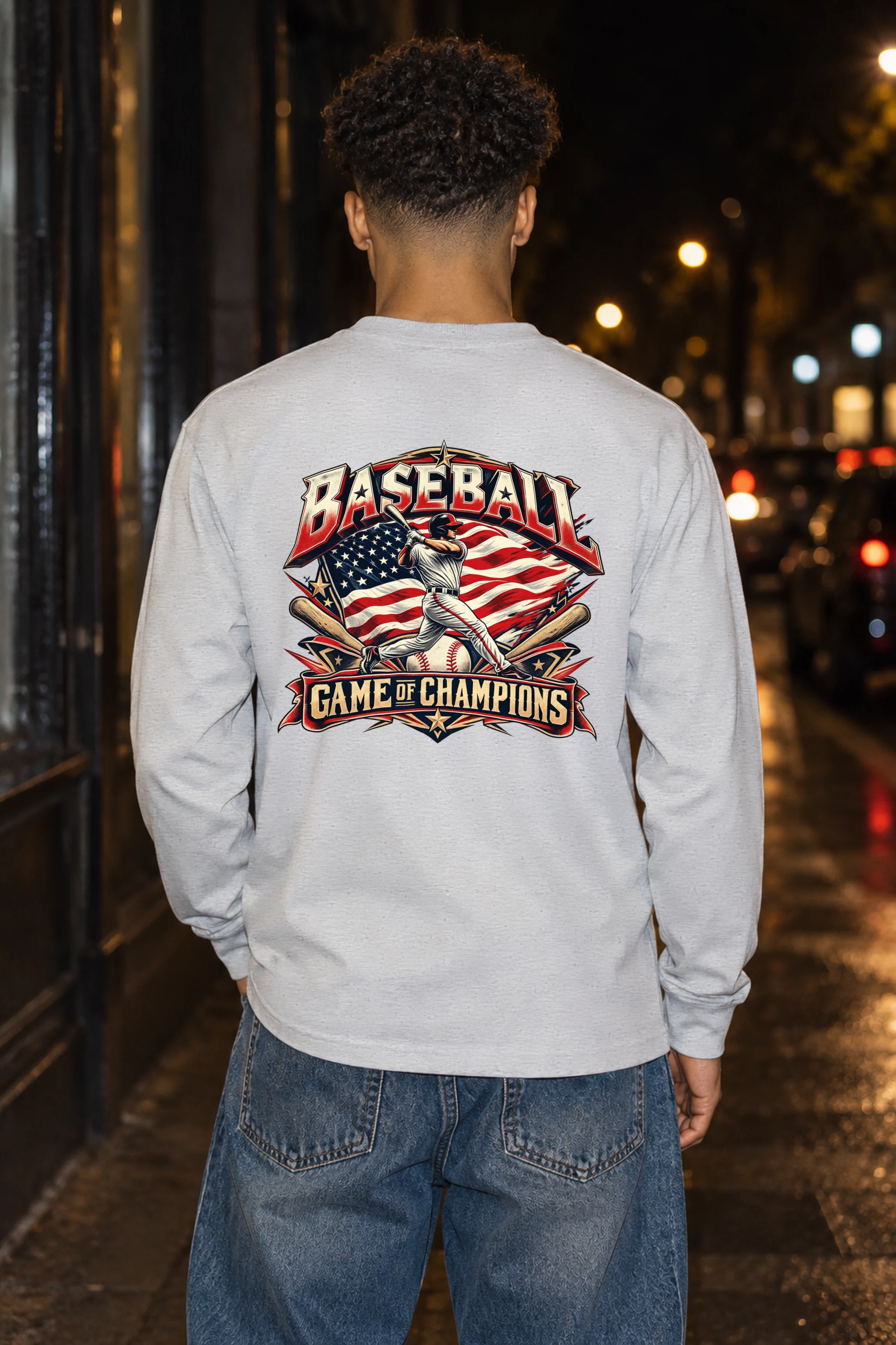 "Baseball Game Of Champions" Unisex Longsleeve T-shirt