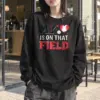 "Baseball Heart Stitch" Unisex Longsleeve T-shirt | Gildan 2400