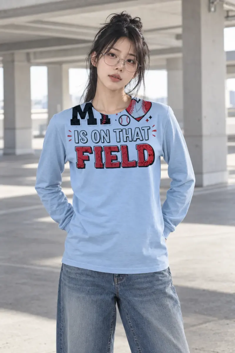 "Baseball Heart Stitch" Unisex Longsleeve T-shirt