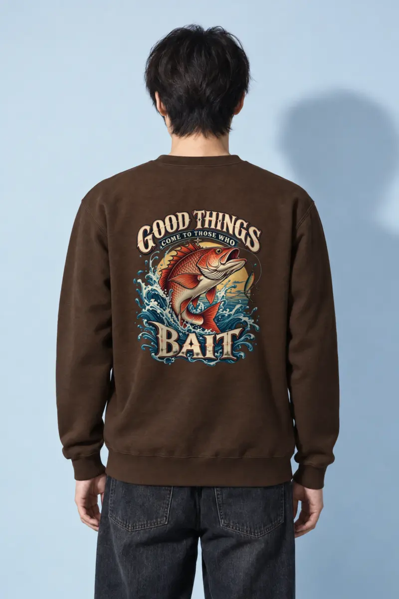 "Bass Bait Club" Heavy Blend Unisex Crewneck Sweatshirt