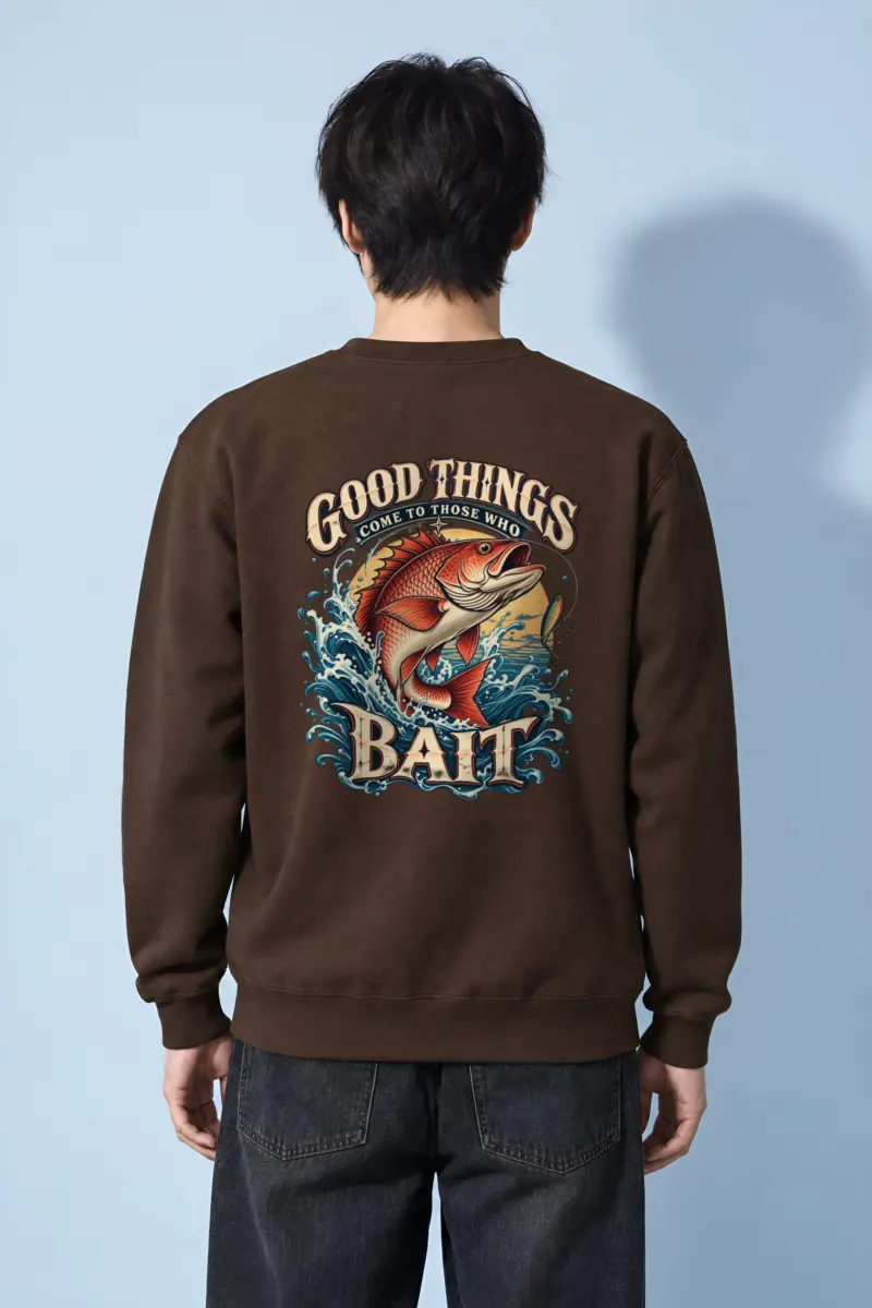 "Bass Bait Club" Heavy Blend Unisex Crewneck Sweatshirt