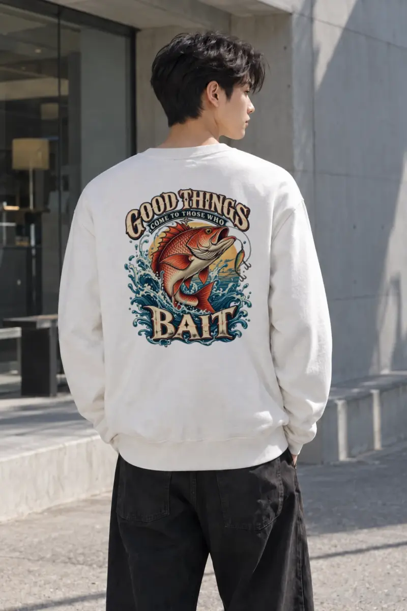 "Bass Bait Club" Heavy Blend Unisex Crewneck Sweatshirt | Gildan 18000