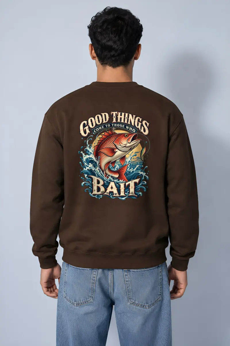 "Bass Bait Club" Heavy Blend Unisex Crewneck Sweatshirt