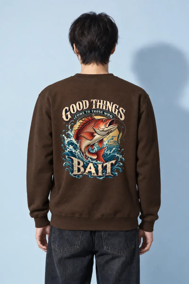"Bass Bait Club" Heavy Blend Unisex Crewneck Sweatshirt | Gildan 18000