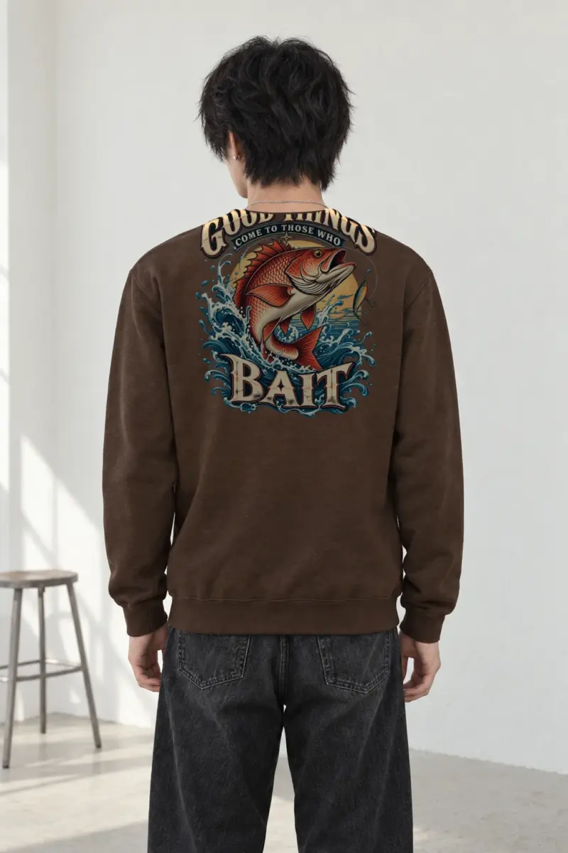 "Bass Bait Club" Heavy Blend Unisex Crewneck Sweatshirt