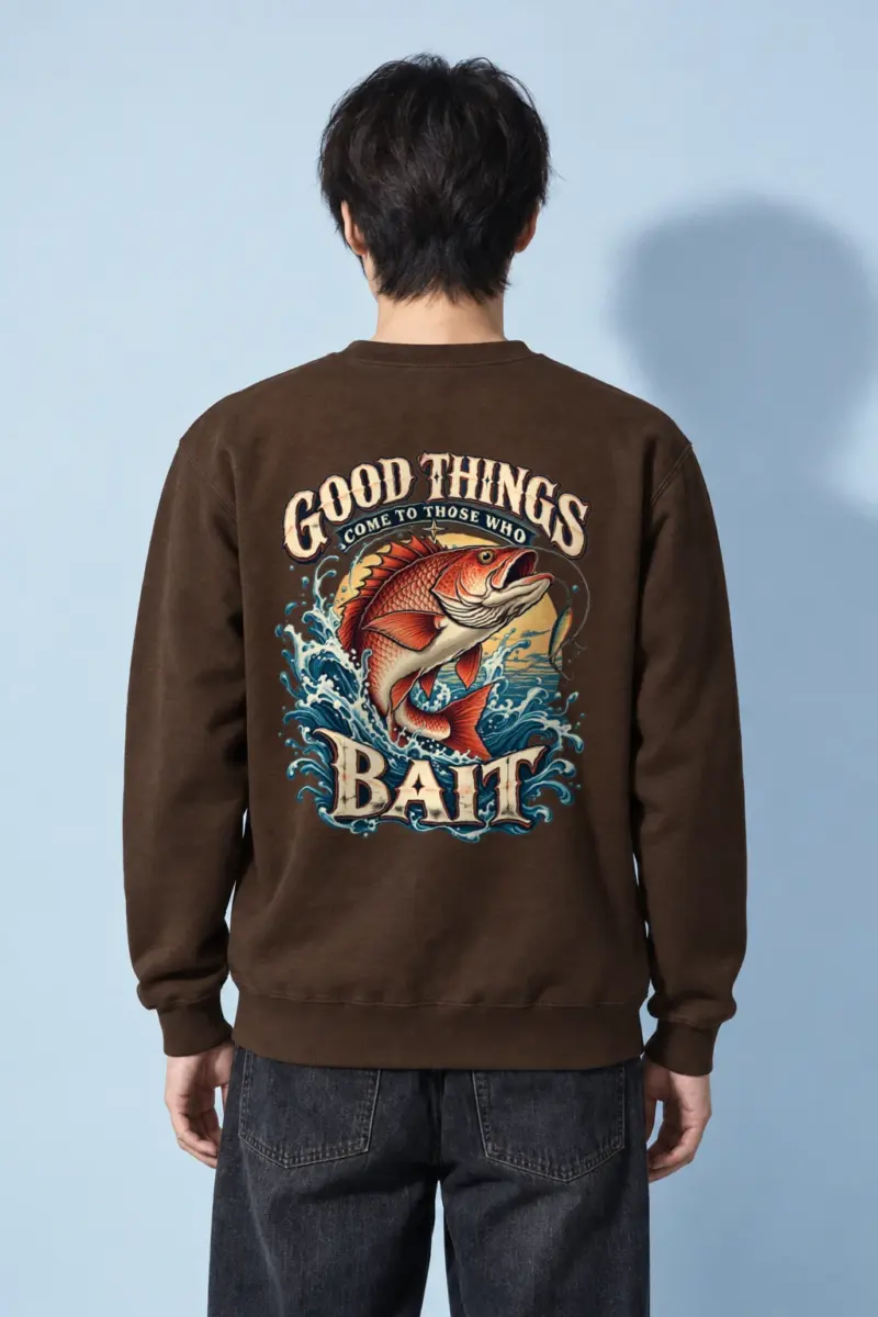 "Bass Bait Club" Heavy Blend Unisex Crewneck Sweatshirt