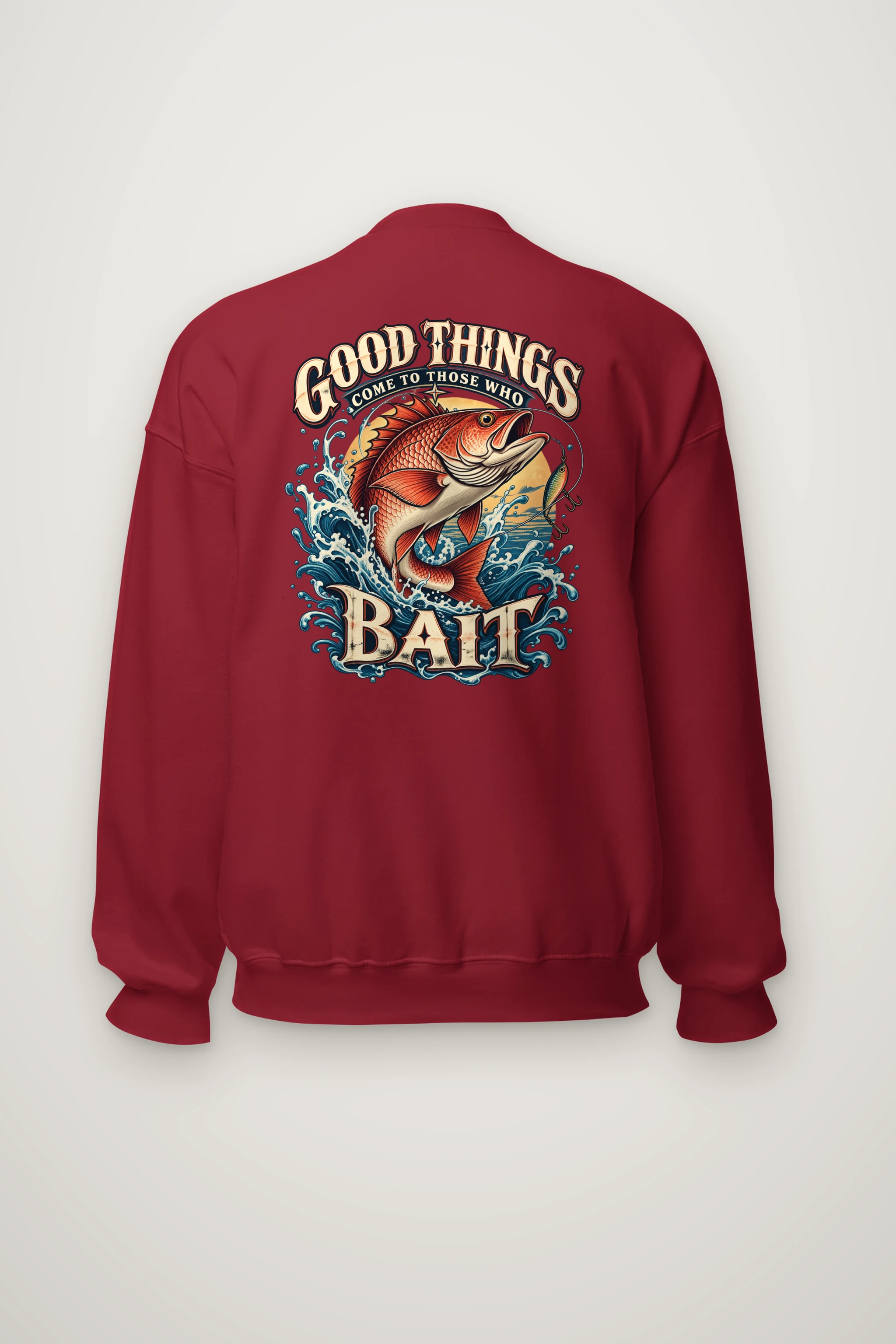 "Bass Bait Club" Heavy Blend Unisex Crewneck Sweatshirt