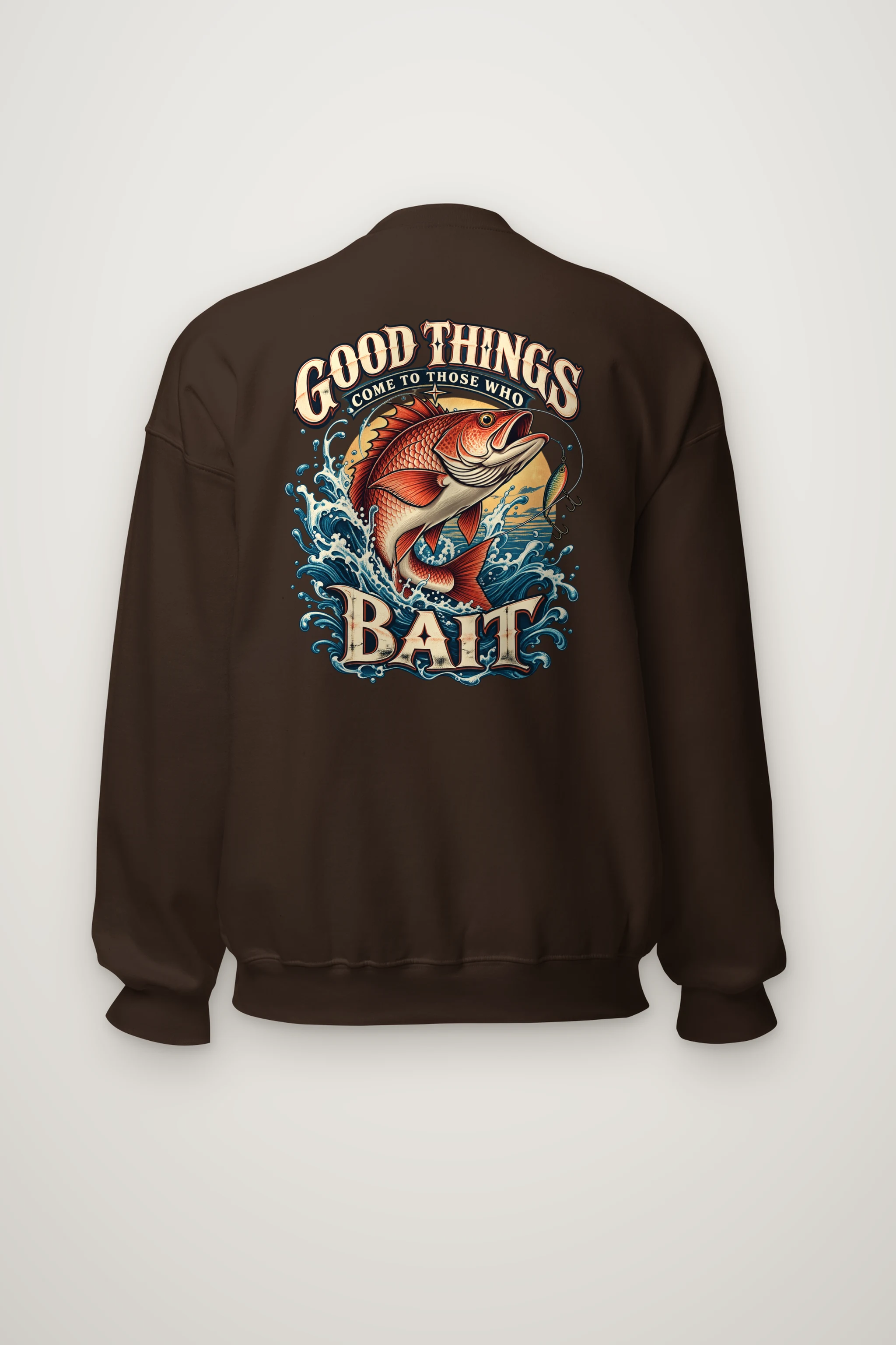 "Bass Bait Club" Heavy Blend Unisex Crewneck Sweatshirt