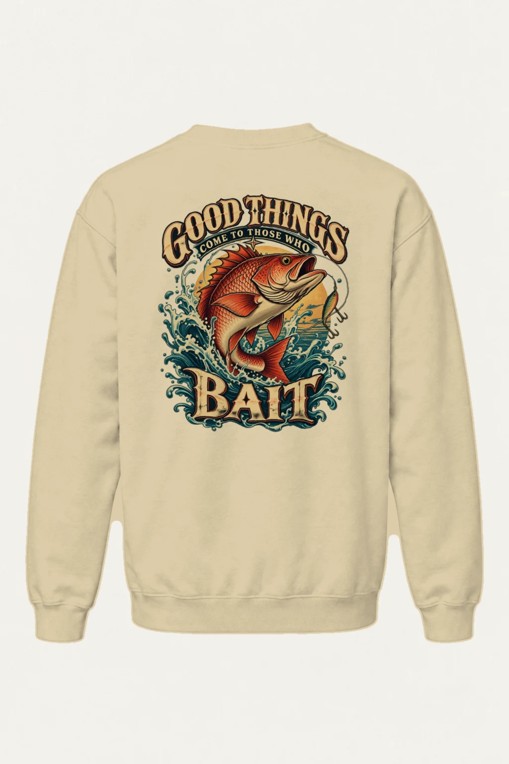 "Bass Bait Club" Heavy Blend Unisex Crewneck Sweatshirt | Gildan 18000