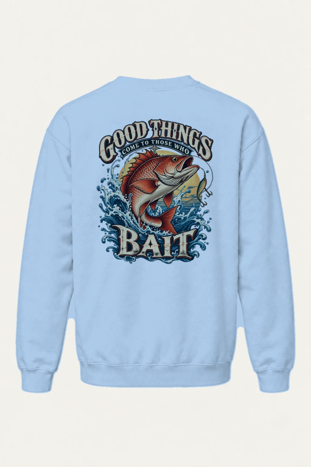 "Bass Bait Club" Heavy Blend Unisex Crewneck Sweatshirt | Gildan 18000