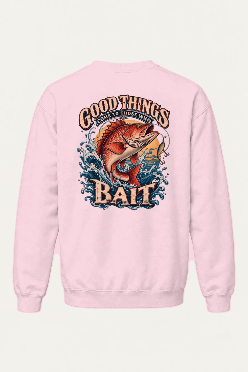 "Bass Bait Club" Heavy Blend Unisex Crewneck Sweatshirt | Gildan 18000