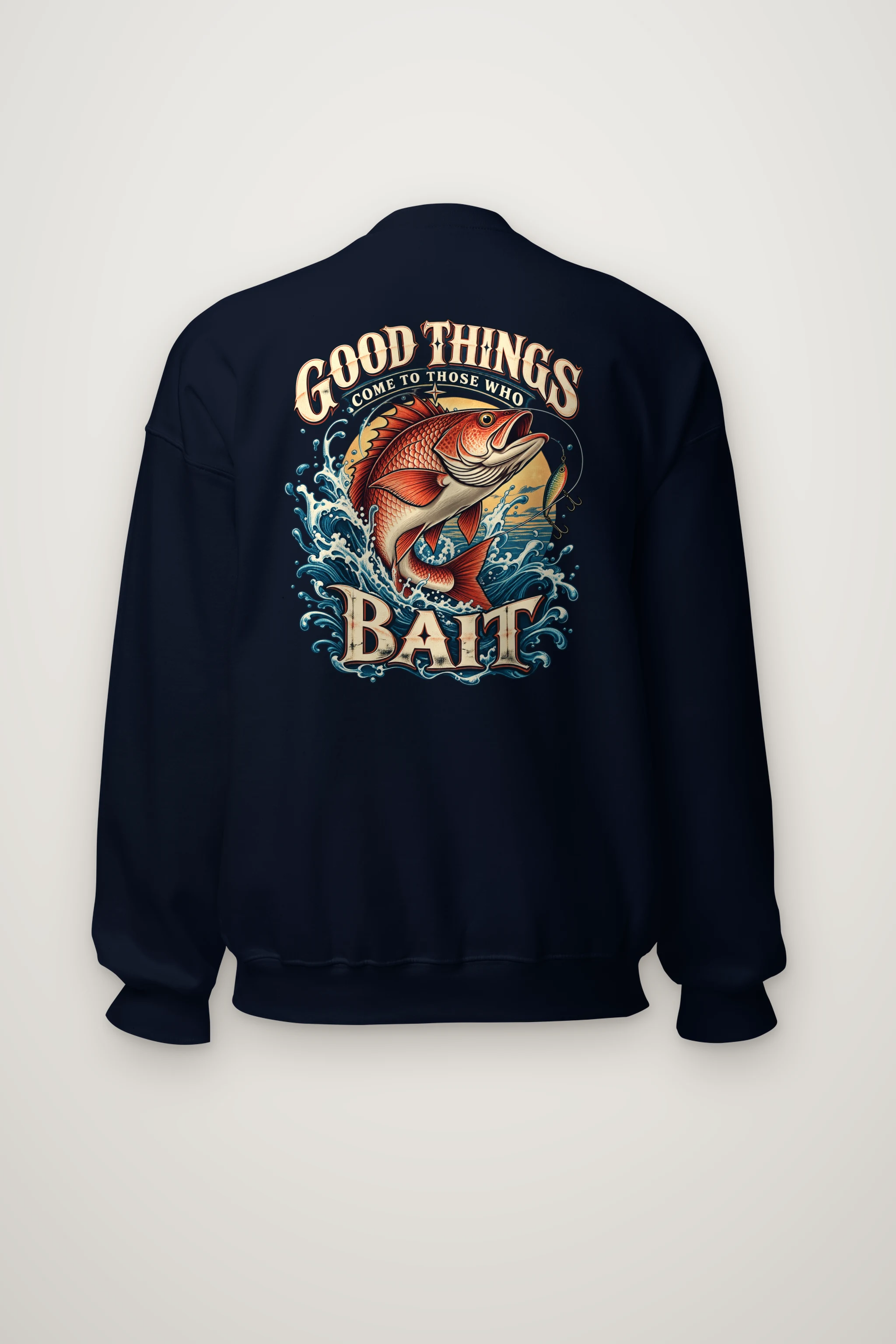 "Bass Bait Club" Heavy Blend Unisex Crewneck Sweatshirt
