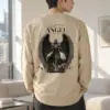 "Battle Angel Michael" Unisex Longsleeve T-shirt | Gildan 2400
