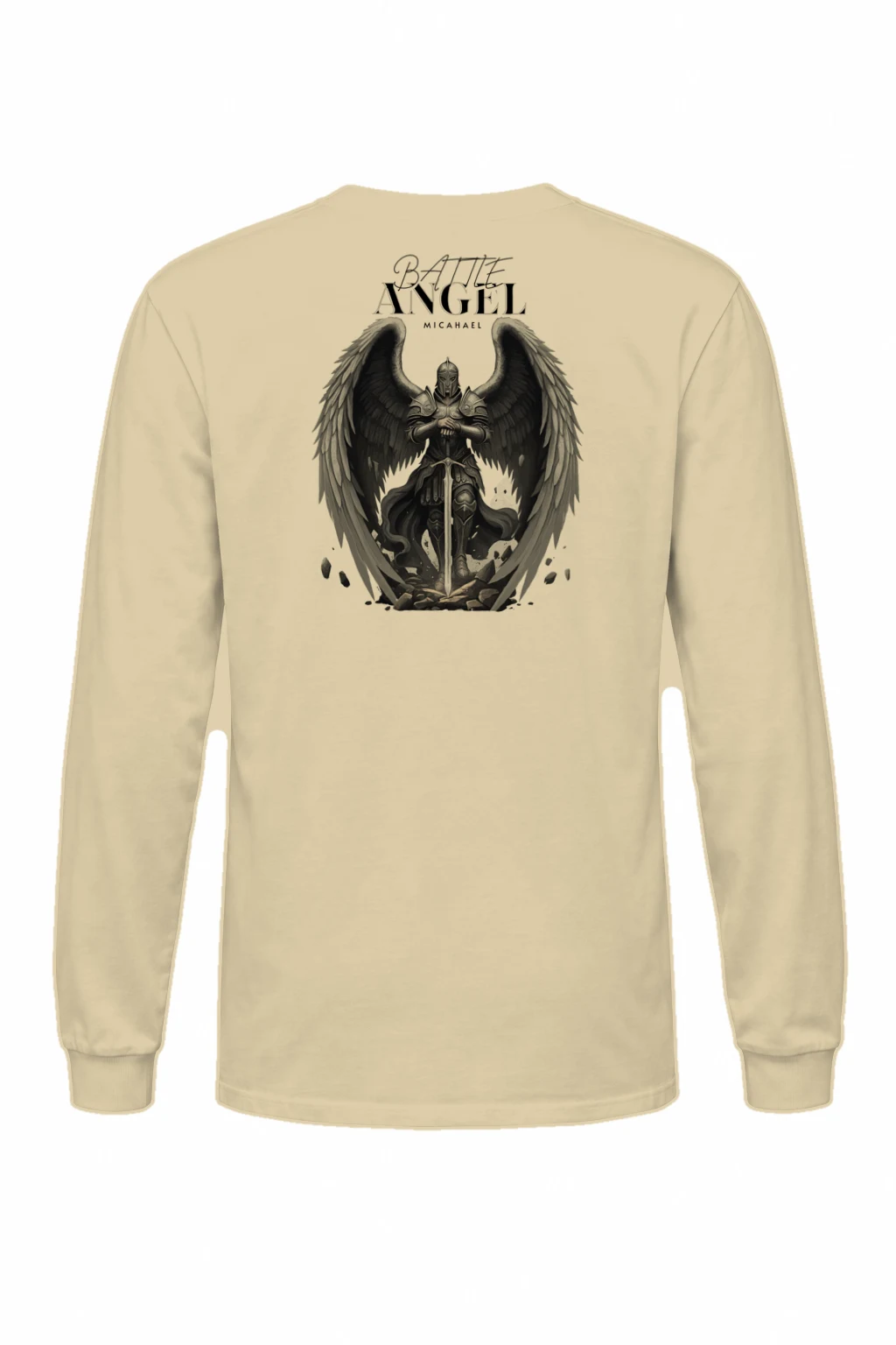"Battle Angel Michael" Unisex Longsleeve T-shirt | Gildan 2400