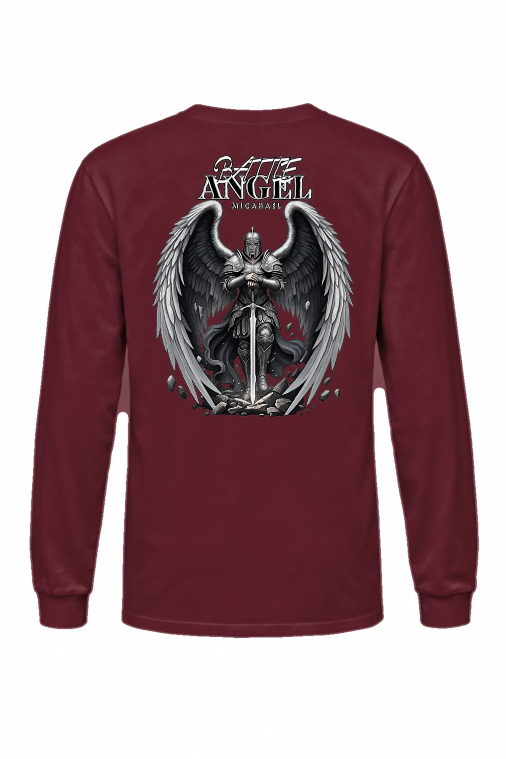 "Battle Angel Michael" Unisex Longsleeve T-shirt | Gildan 2400