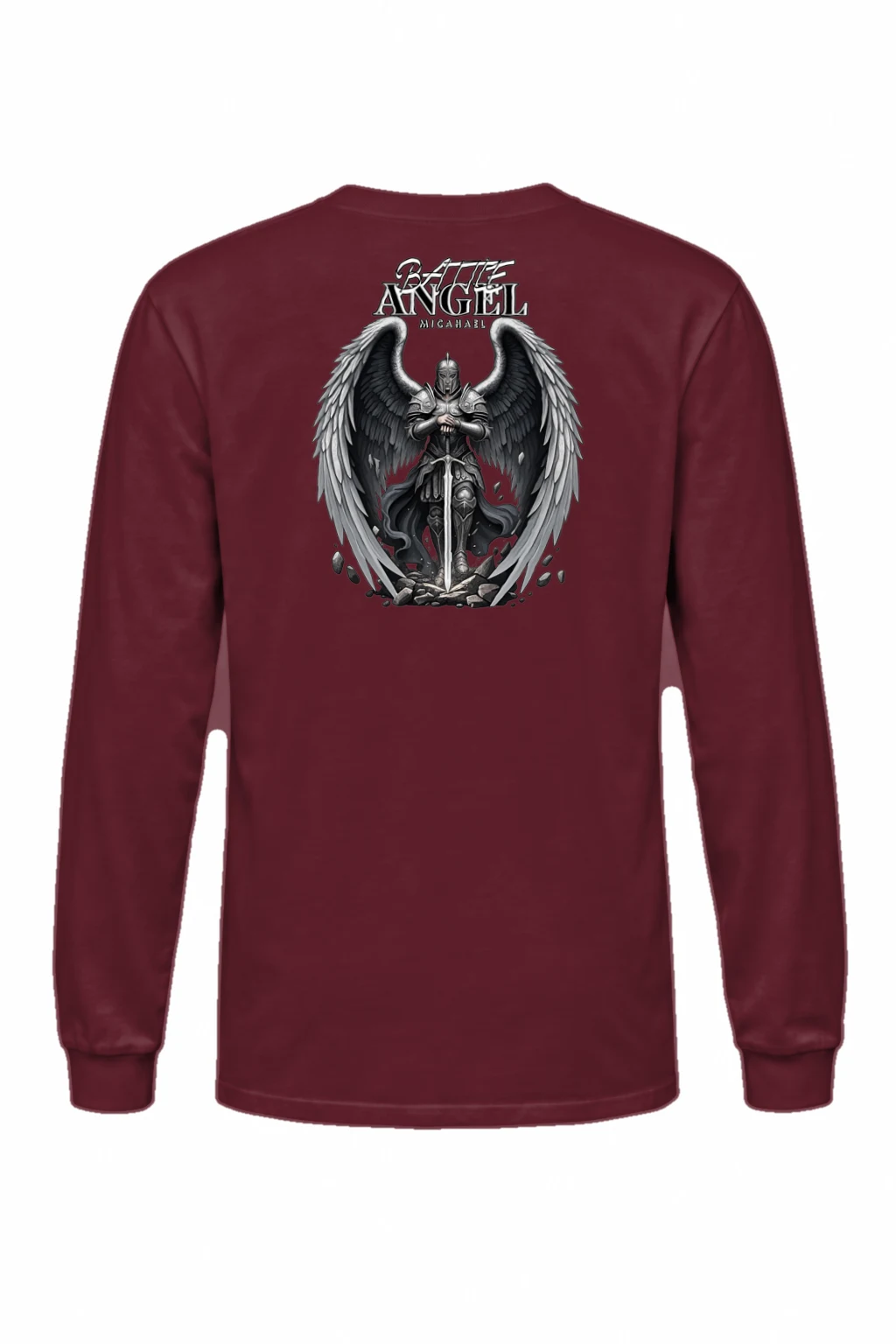 "Battle Angel Michael" Unisex Longsleeve T-shirt | Gildan 2400